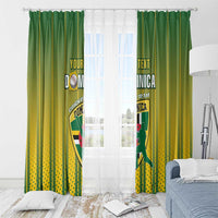 Custom Dominica Cricket Window Curtain Sporty Style - Wonder Print Shop