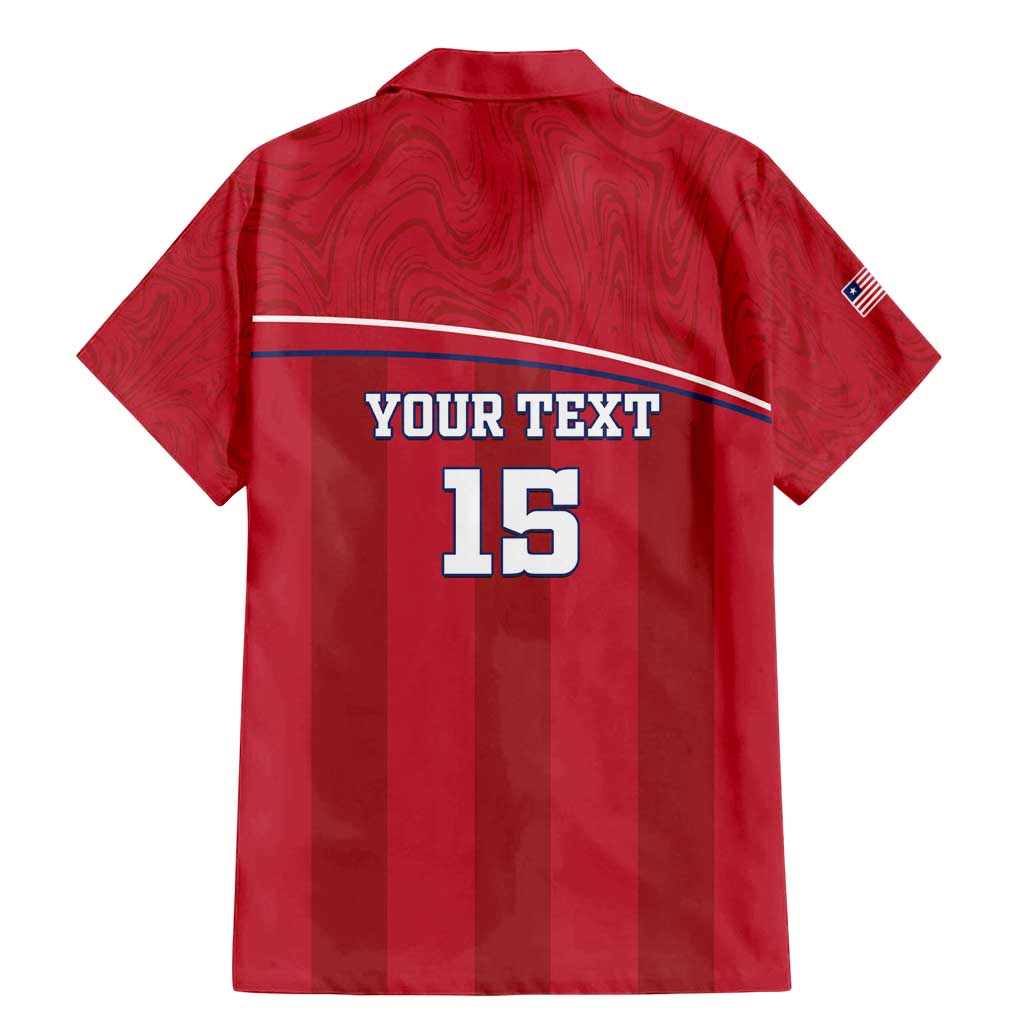 Custom Liberia Football Family Matching Mermaid Dress and Hawaiian Shirt Lion Mascot - Red - Wonder Print Shop