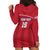Custom Liberia Football Hoodie Dress Lion Mascot - Red - Wonder Print Shop