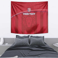 Custom Liberia Football Tapestry Lion Mascot - Red - Wonder Print Shop