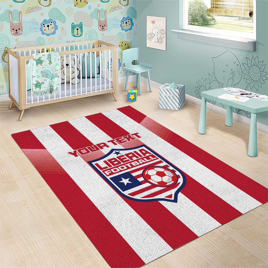 Custom Liberia Football Area Rug Sporty Style - Wonder Print Shop