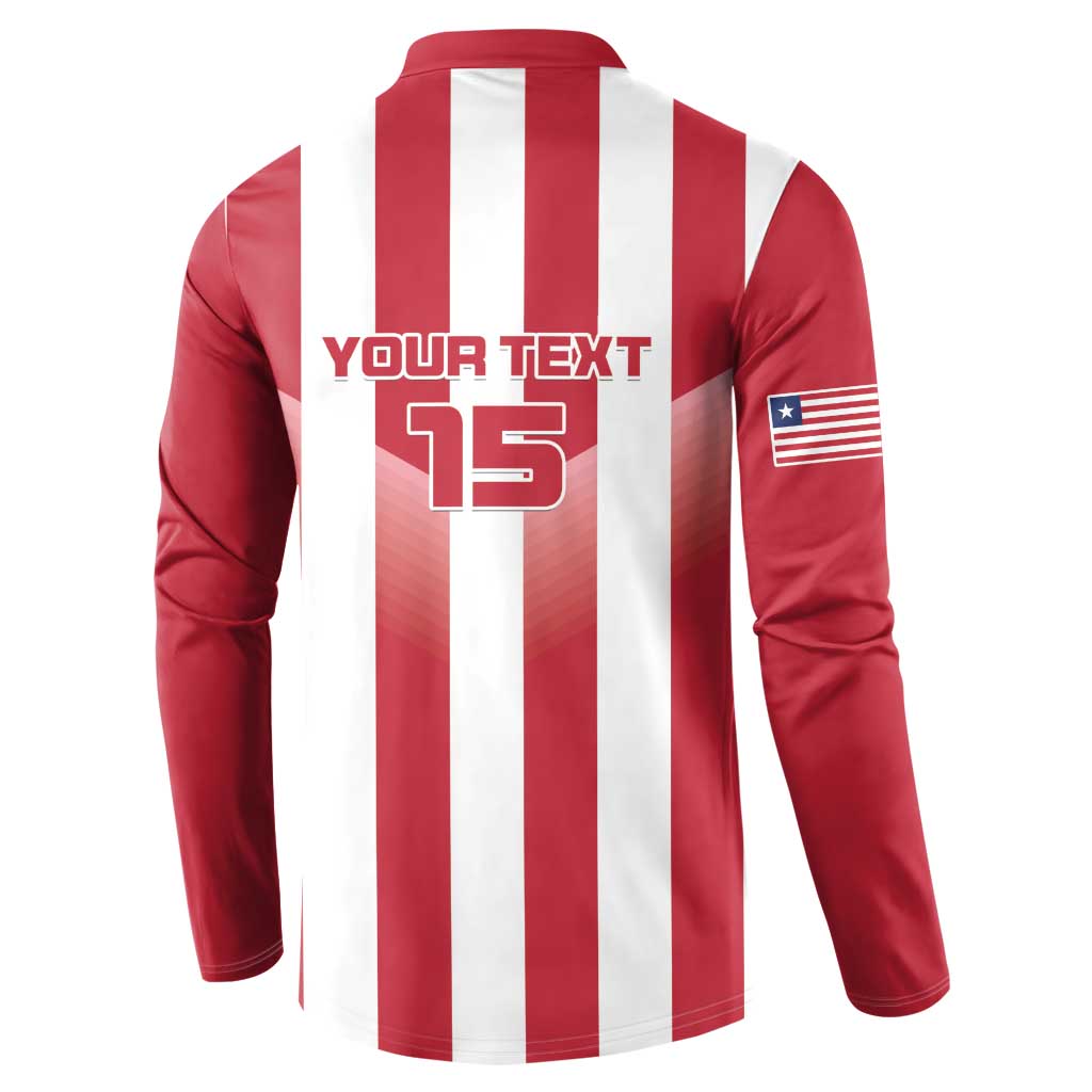 Custom Liberia Football Button Sweatshirt Sporty Style - Wonder Print Shop