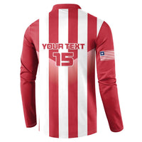 Custom Liberia Football Button Sweatshirt Sporty Style - Wonder Print Shop