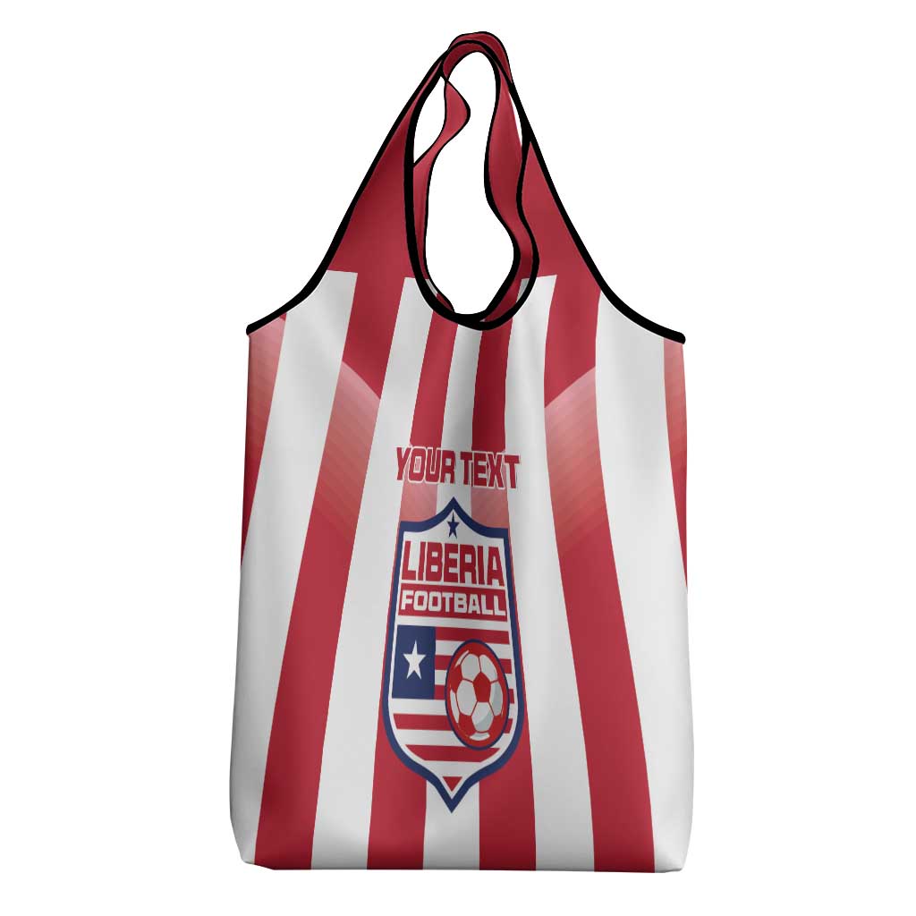 Custom Liberia Football Grocery Bag Sporty Style