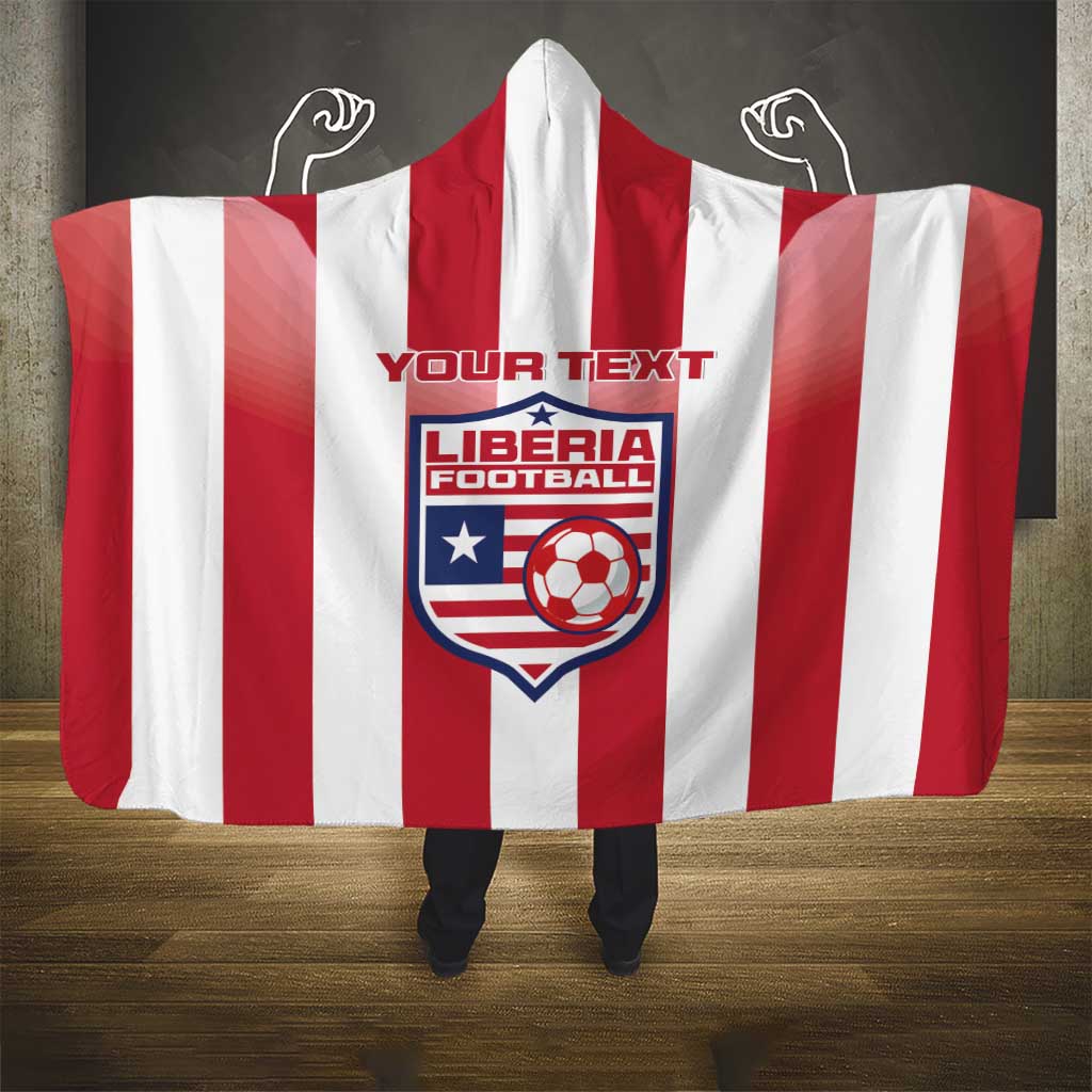 Custom Liberia Football Hooded Blanket Sporty Style