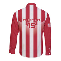 Custom Liberia Football Long Sleeve Button Shirt Sporty Style - Wonder Print Shop