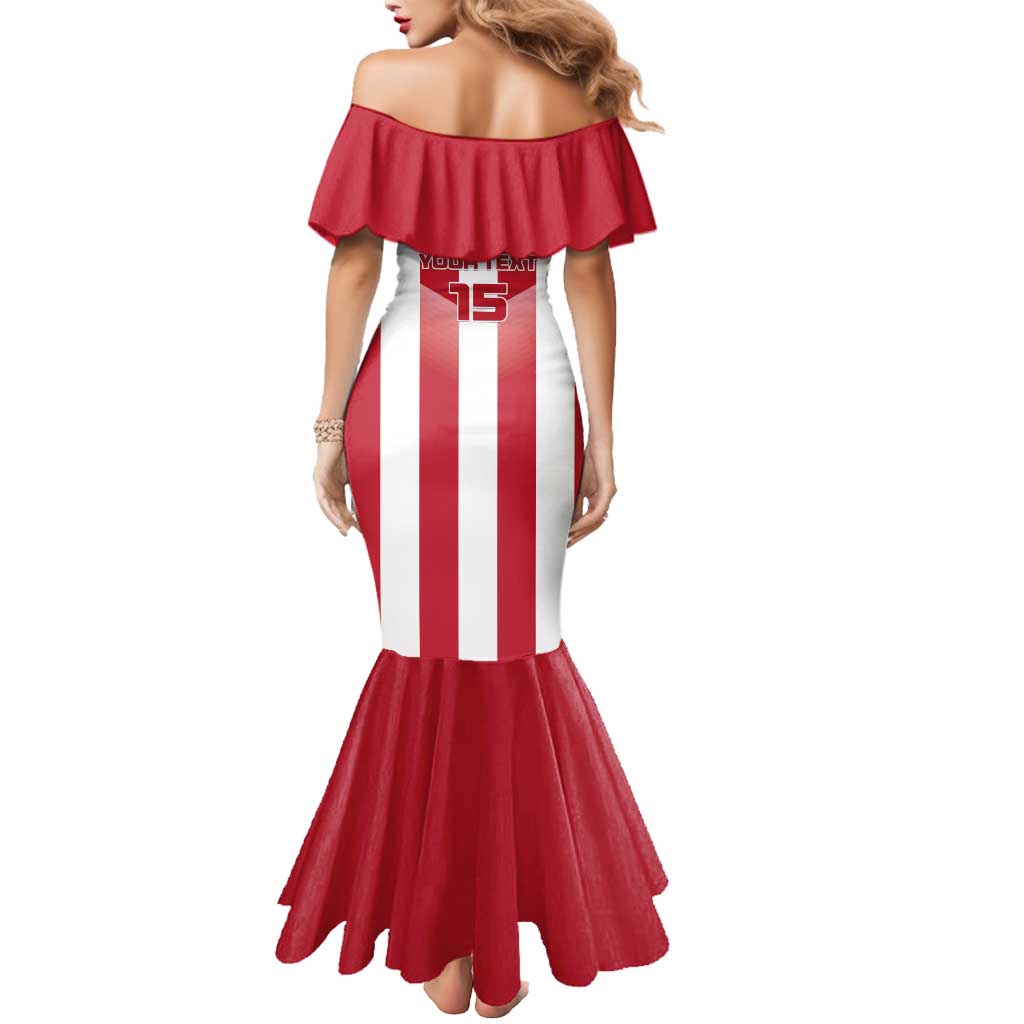 Custom Liberia Football Mermaid Dress Sporty Style - Wonder Print Shop