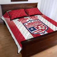 Custom Liberia Football Quilt Bed Set Sporty Style - Wonder Print Shop