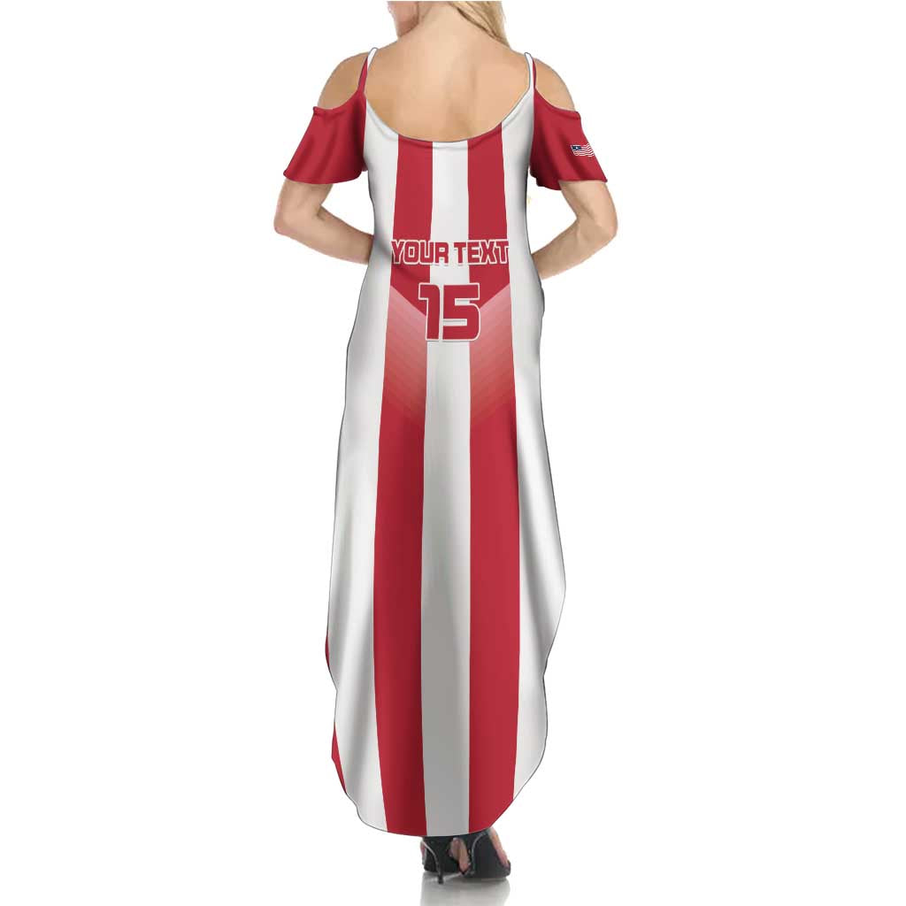 Custom Liberia Football Summer Maxi Dress Sporty Style - Wonder Print Shop