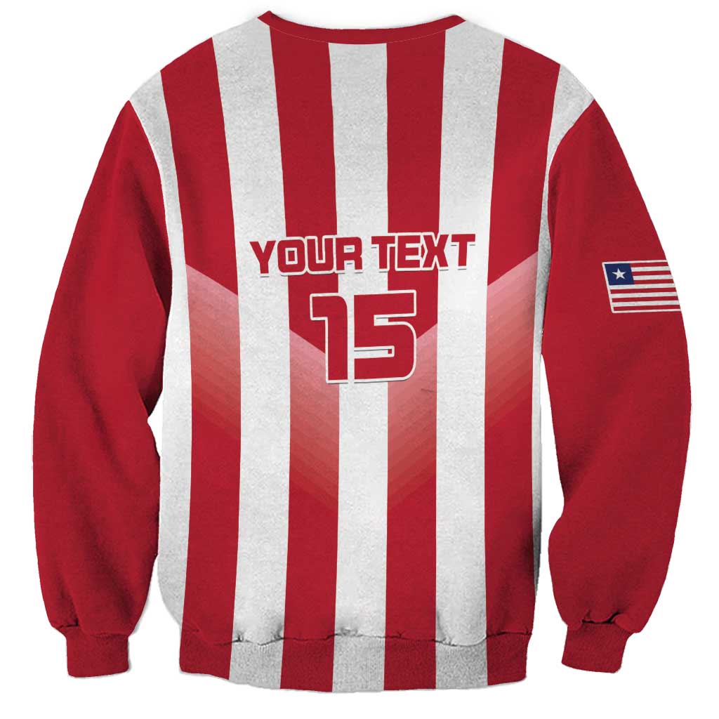 Custom Liberia Football Sweatshirt Sporty Style - Wonder Print Shop