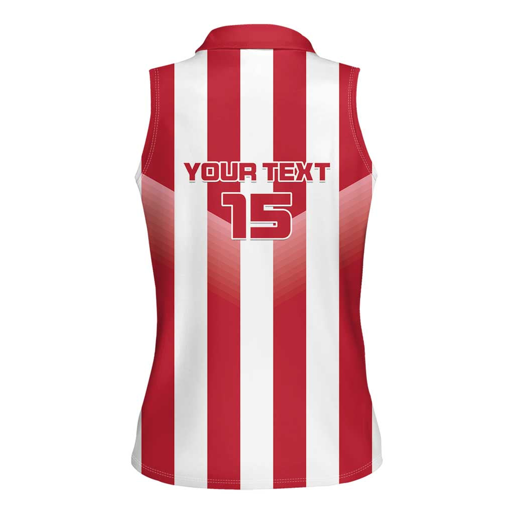 Custom Liberia Football Women Sleeveless Polo Shirt Sporty Style - Wonder Print Shop