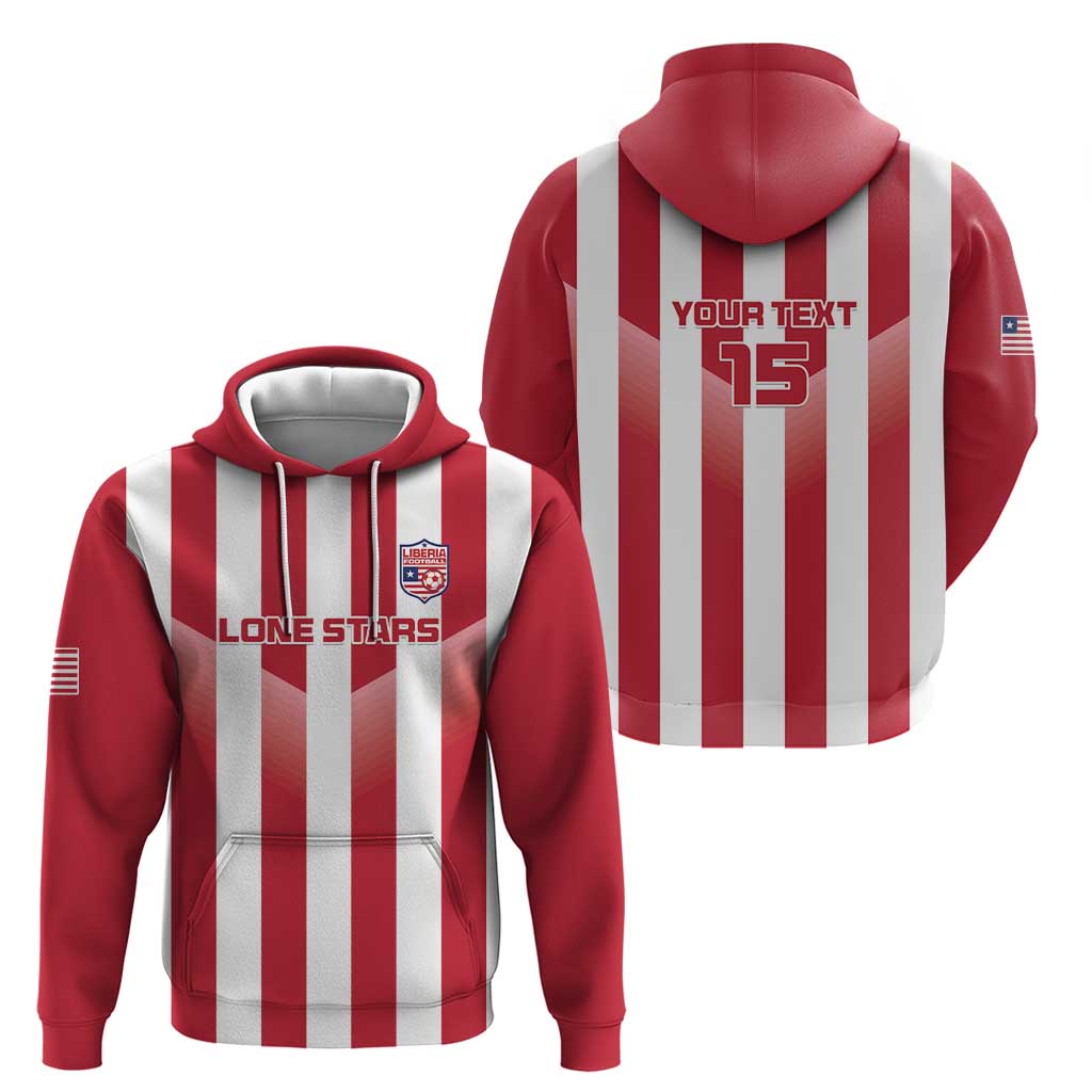 Custom Liberia Football Zip Hoodie Sporty Style - Wonder Print Shop