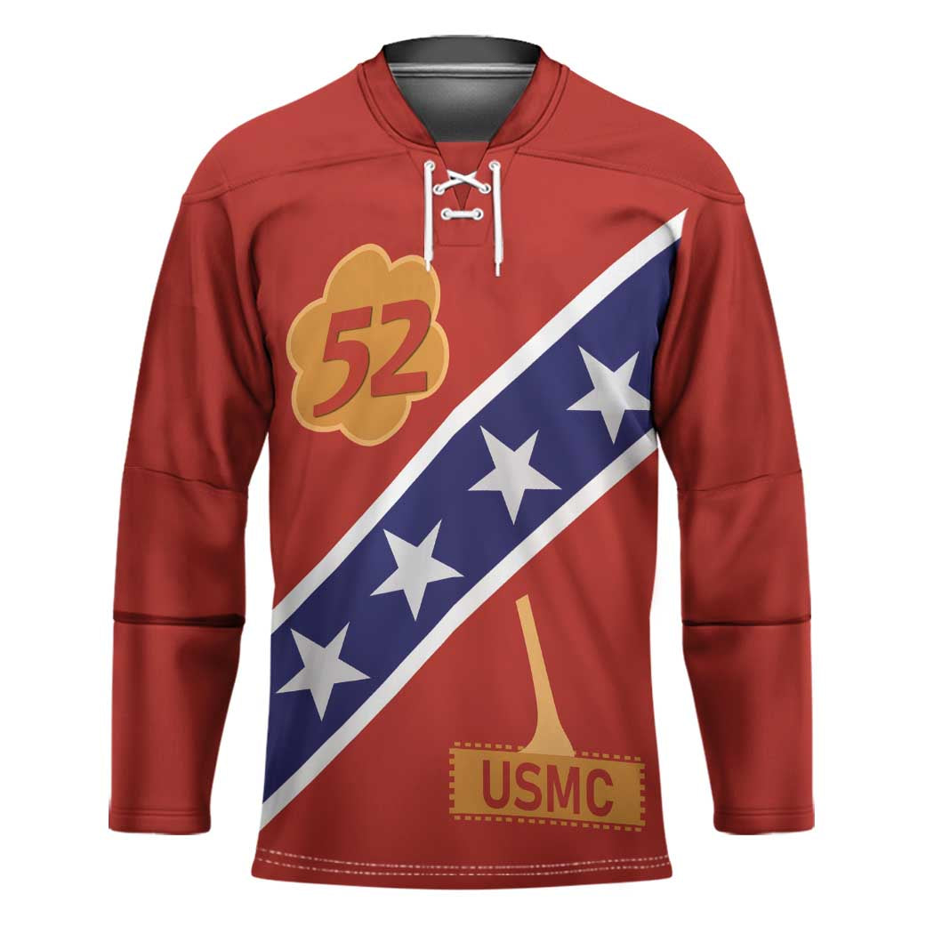 Montford Point Marines Hockey Jersey 52 USMC Tribute - Wonder Print Shop