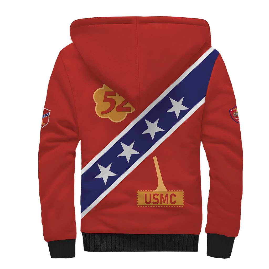 Montford Point Marines Sherpa Hoodie 52 USMC Tribute - Wonder Print Shop