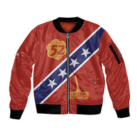 Montford Point Marines Sleeve Zip Bomber Jacket 52 USMC Tribute - Wonder Print Shop