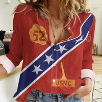 Montford Point Marines Women Casual Shirt 52 USMC Tribute - Wonder Print Shop