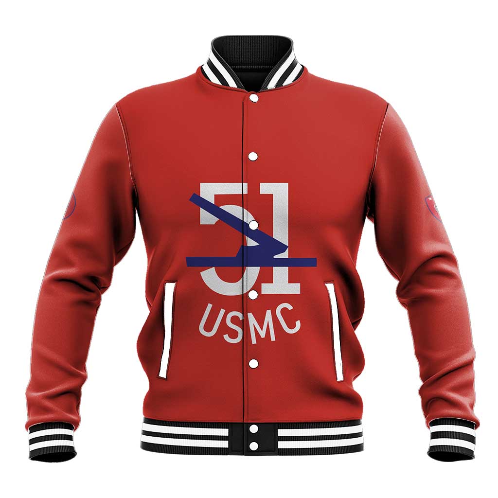 Montford Point Marines Baseball Jacket 51 USMC Tribute - Wonder Print Shop