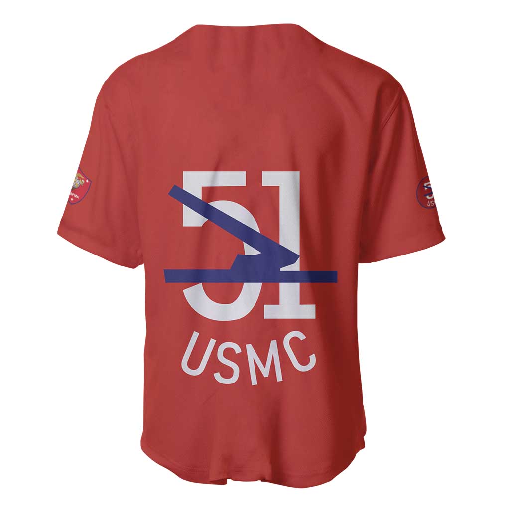 Montford Point Marines Baseball Jersey 51 USMC Tribute - Wonder Print Shop