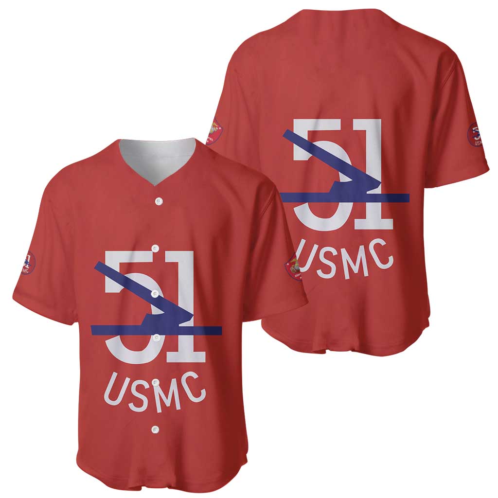 Montford Point Marines Baseball Jersey 51 USMC Tribute - Wonder Print Shop