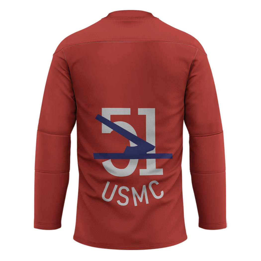 Montford Point Marines Hockey Jersey 51 USMC Tribute - Wonder Print Shop
