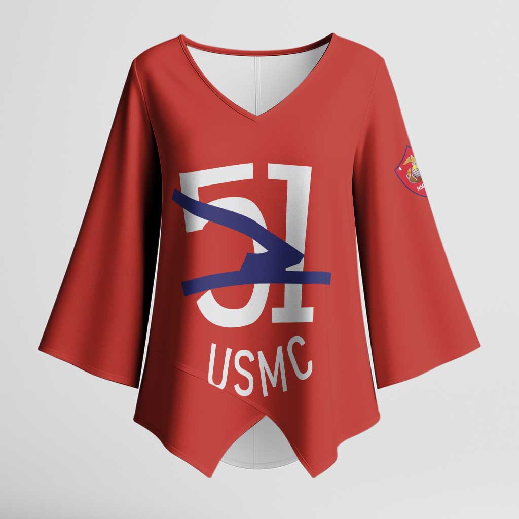 Montford Point Marines Kimono Sleeve Blouse 51 USMC Tribute - Wonder Print Shop
