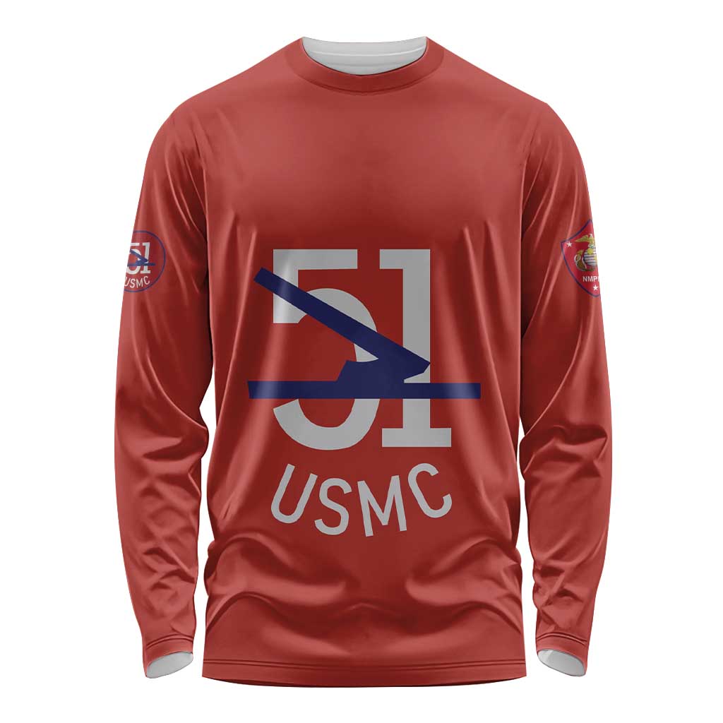 Montford Point Marines Long Sleeve Shirt 51 USMC Tribute - Wonder Print Shop