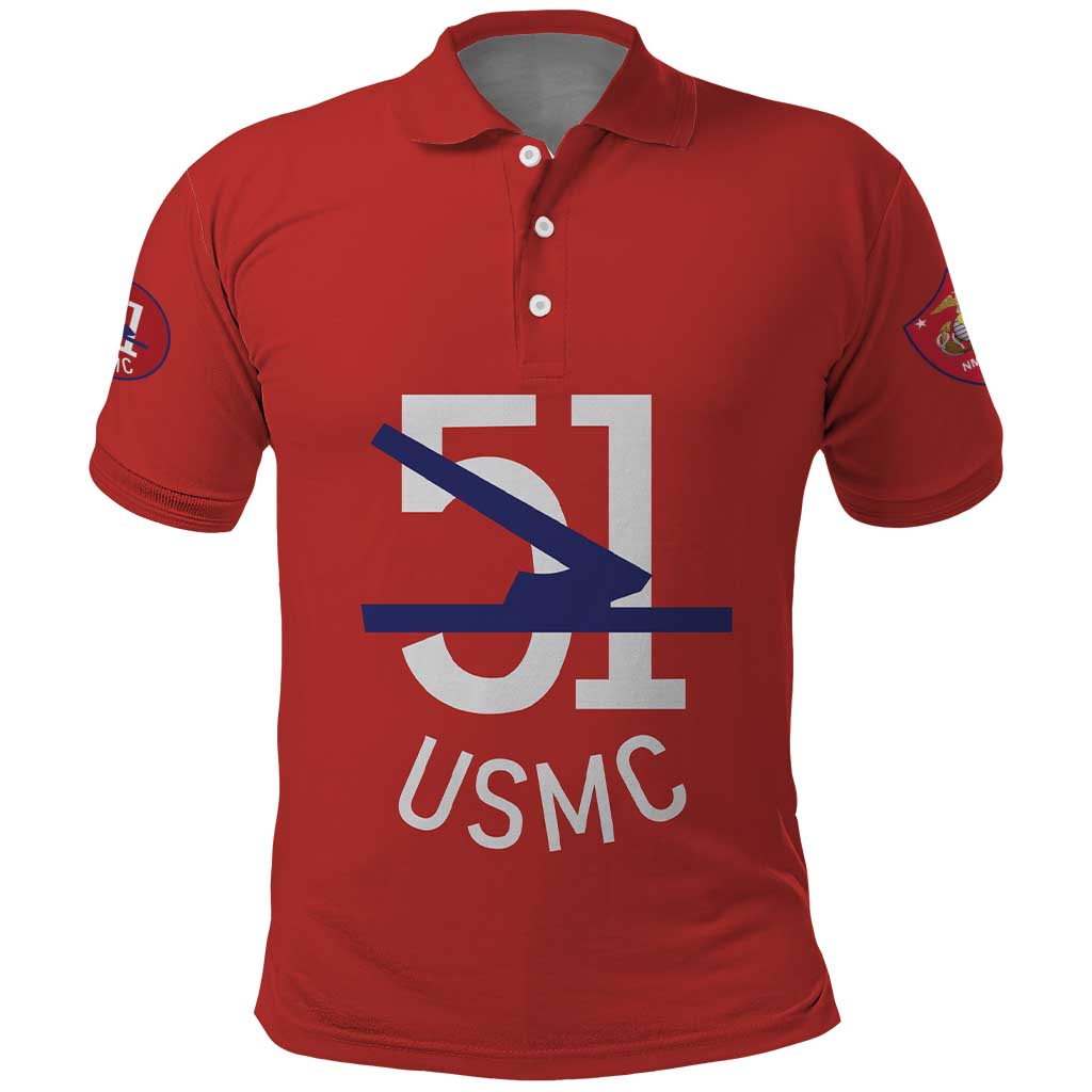 Montford Point Marines Polo Shirt 51 USMC Tribute - Wonder Print Shop