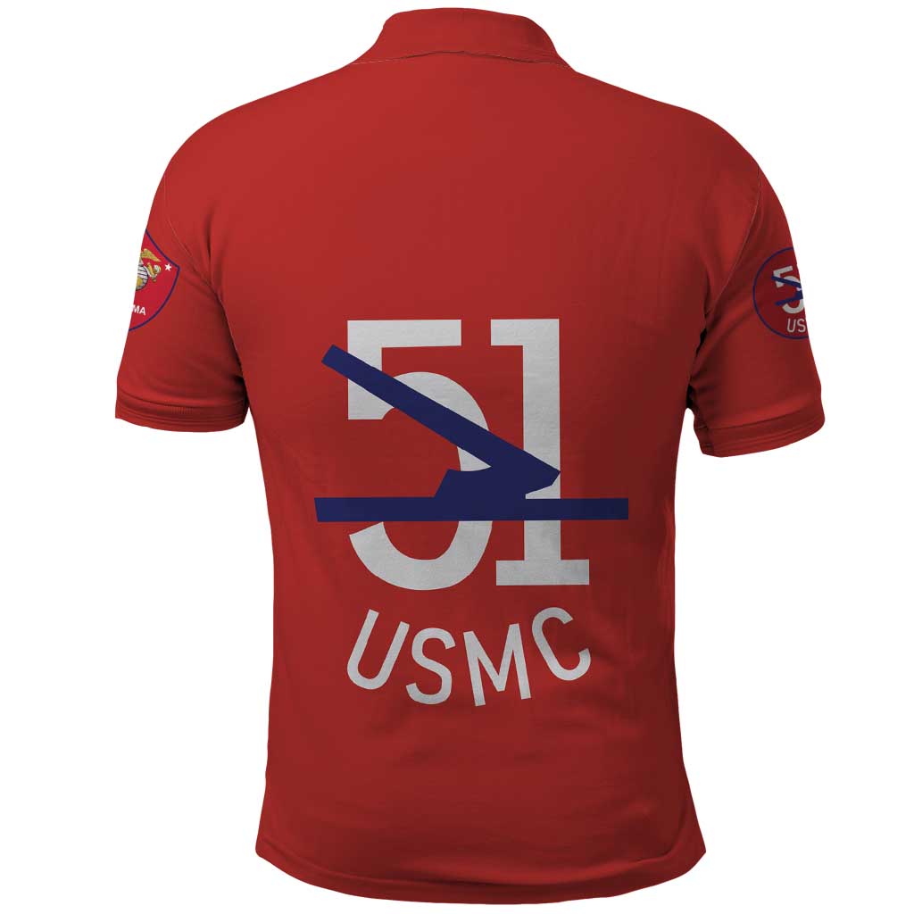 Montford Point Marines Polo Shirt 51 USMC Tribute - Wonder Print Shop