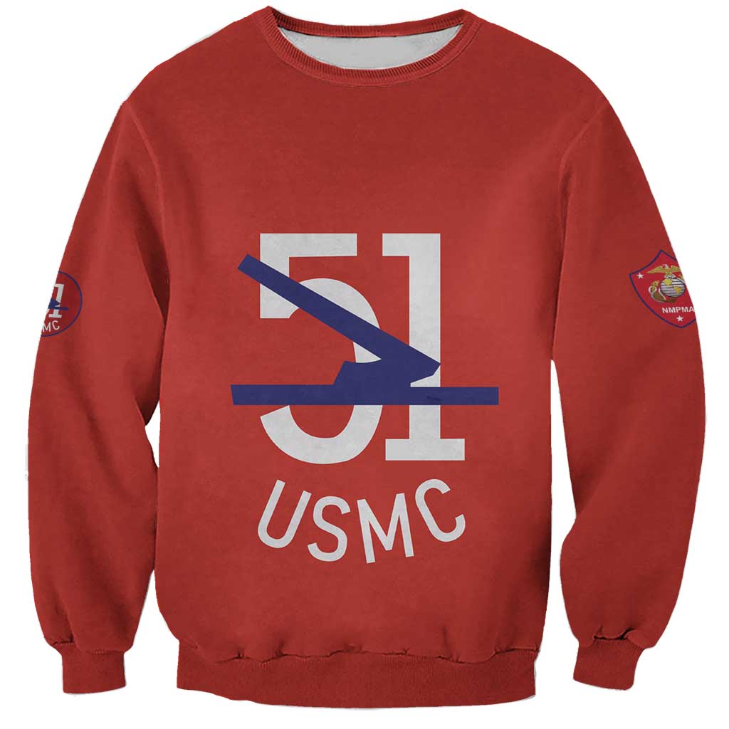 Montford Point Marines Sweatshirt 51 USMC Tribute - Wonder Print Shop