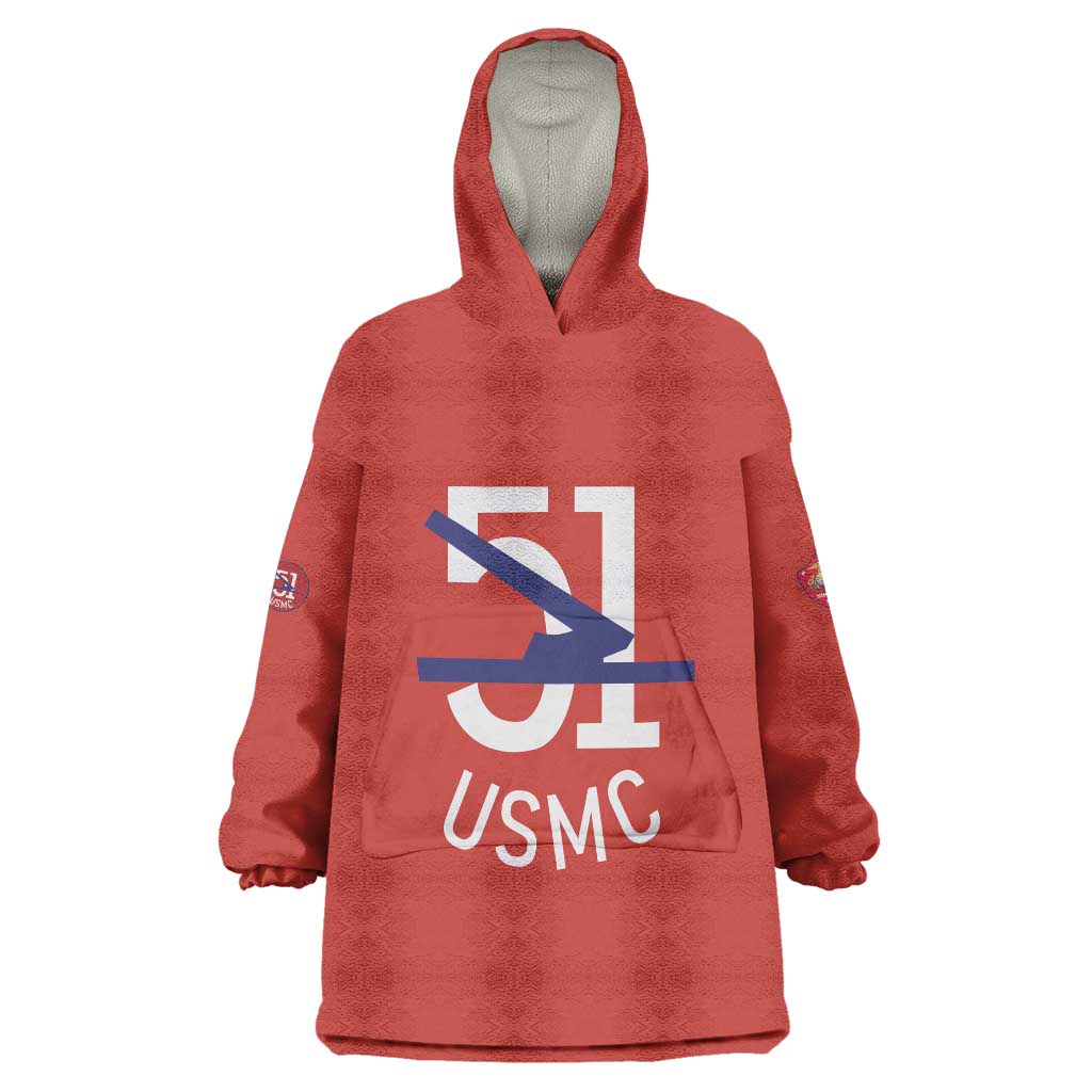 Montford Point Marines Wearable Blanket Hoodie 51 USMC Tribute - Wonder Print Shop