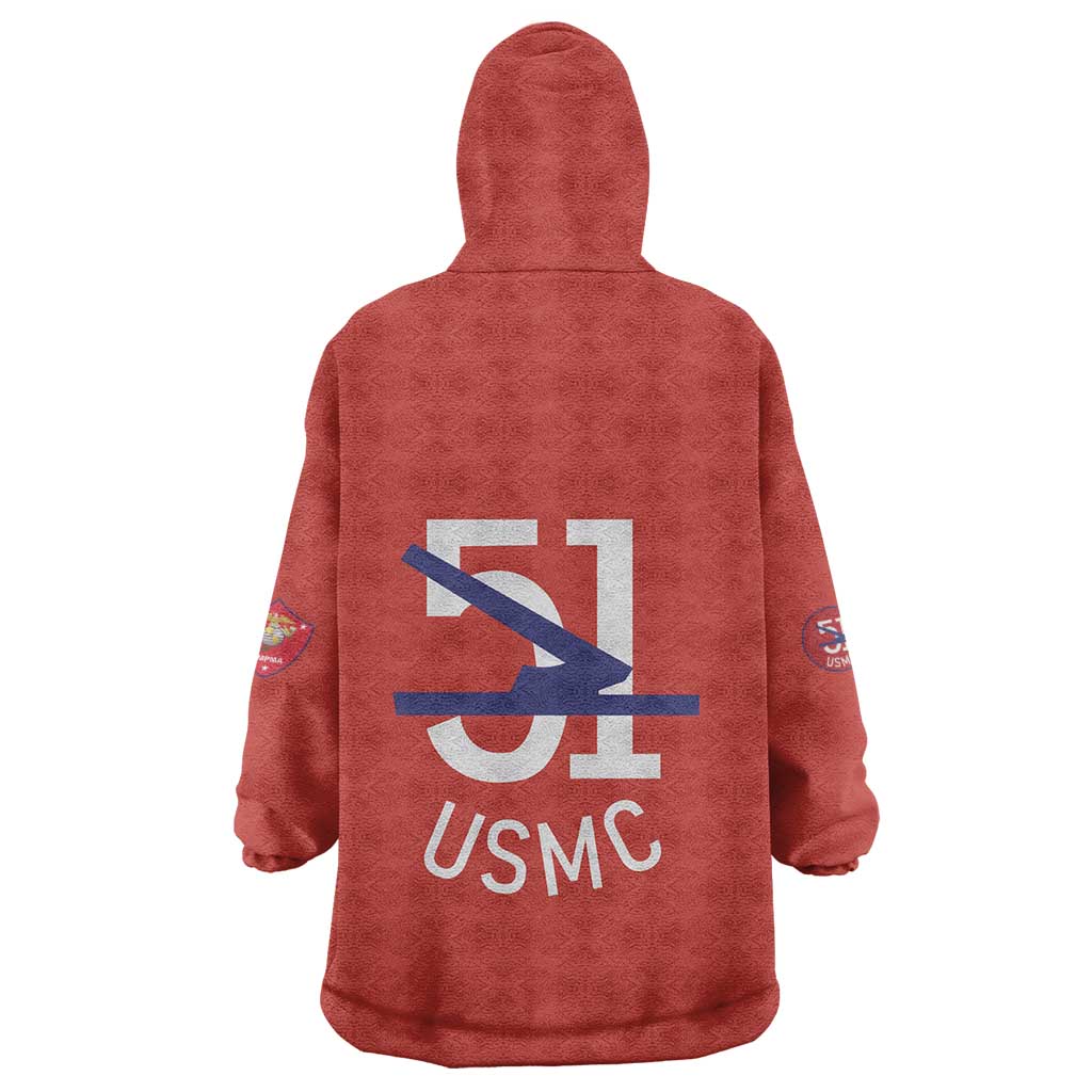 Montford Point Marines Wearable Blanket Hoodie 51 USMC Tribute - Wonder Print Shop