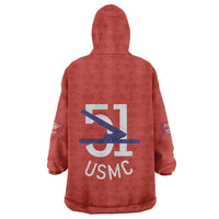 Montford Point Marines Wearable Blanket Hoodie 51 USMC Tribute - Wonder Print Shop