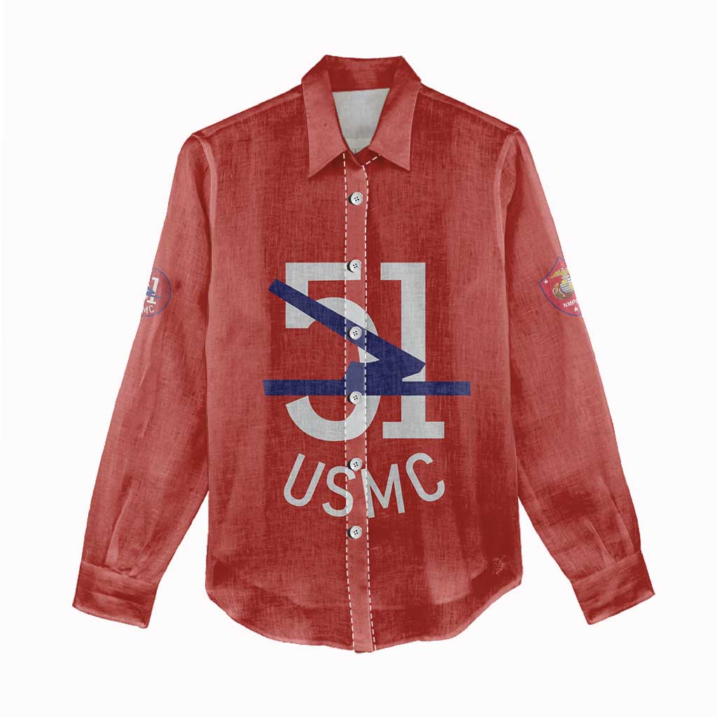 Montford Point Marines Women Casual Shirt 51 USMC Tribute - Wonder Print Shop
