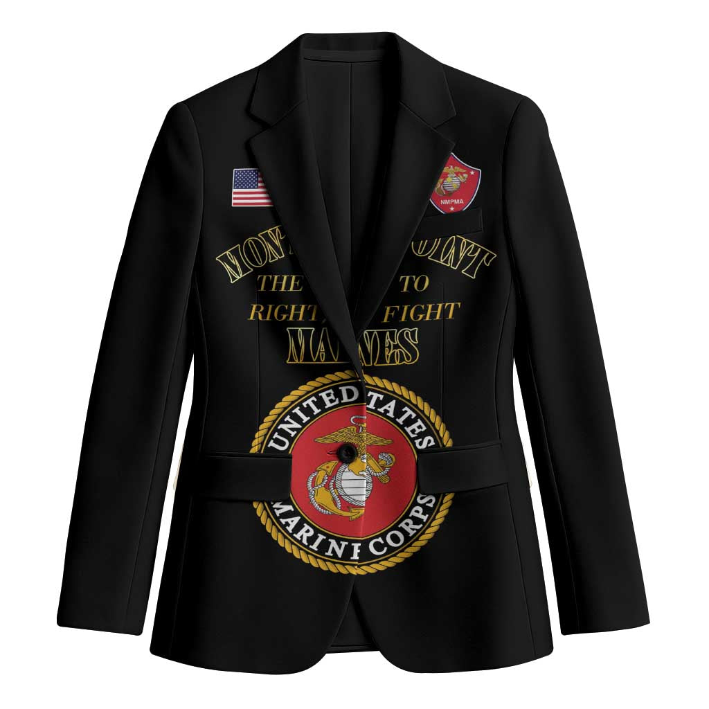 African American Marine Corps Legacy Blazer Montford Point Heritage Black - Wonder Print Shop