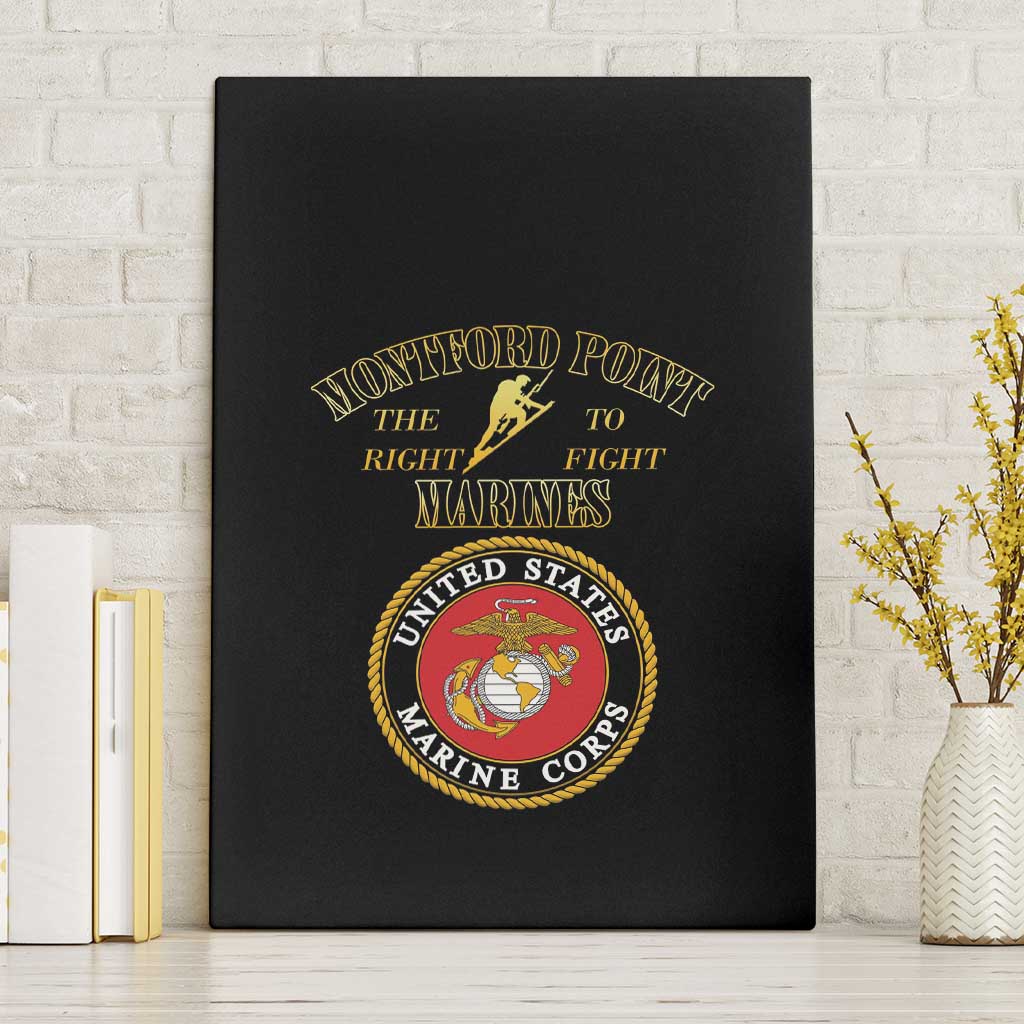 African American Marine Corps Legacy Canvas Wall Art Montford Point Heritage Black - Wonder Print Shop