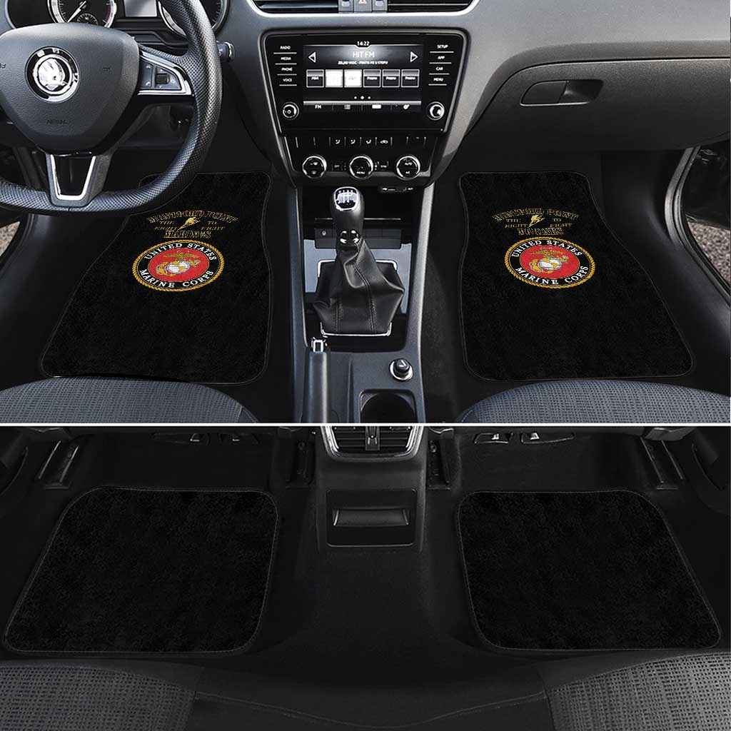 African American Marine Corps Legacy Car Mats Montford Point Heritage Black - Wonder Print Shop