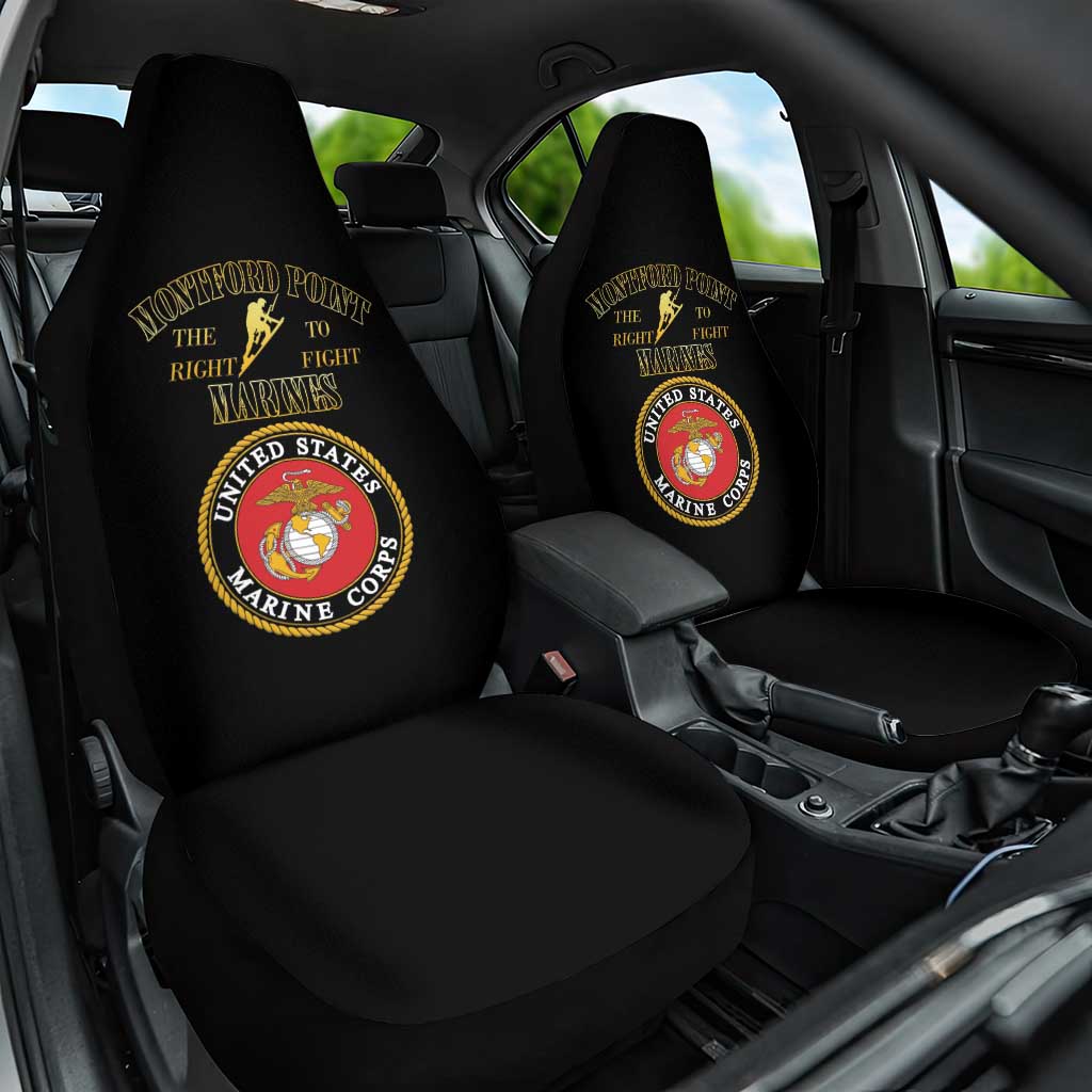 African American Marine Corps Legacy Car Seat Cover Montford Point Heritage Black - Wonder Print Shop