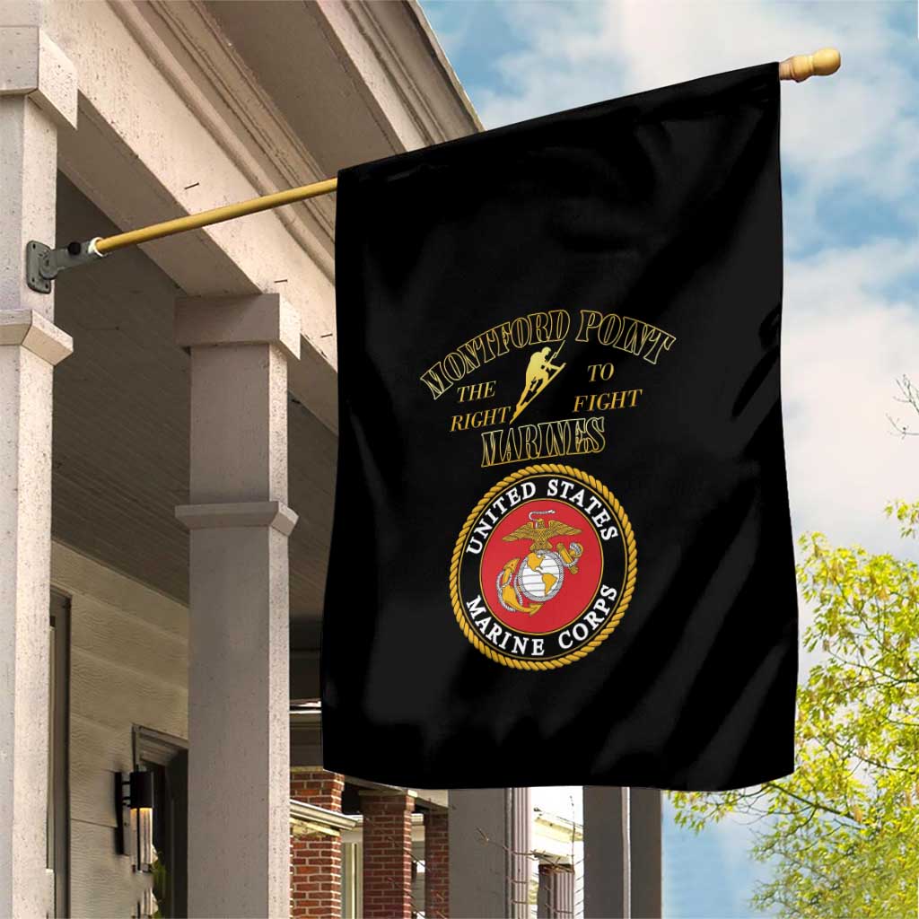 African American Marine Corps Legacy Garden Flag Montford Point Heritage Black - Wonder Print Shop