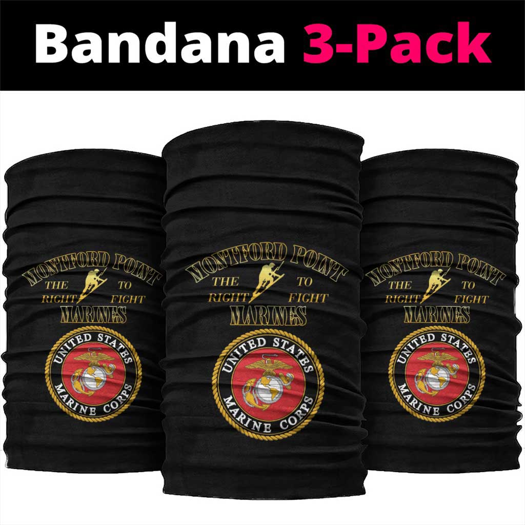 African American Marine Corps Legacy Neck Gaiter Montford Point Heritage Black - Wonder Print Shop