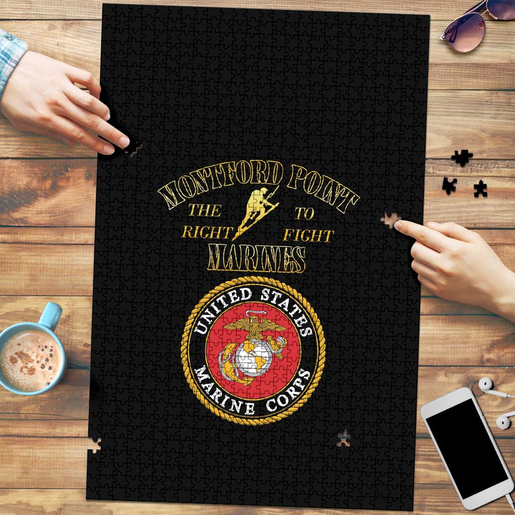 African American Marine Corps Legacy Puzzle Montford Point Heritage Black - Wonder Print Shop