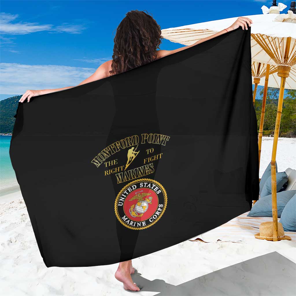 African American Marine Corps Legacy Sarong Montford Point Heritage Black - Wonder Print Shop