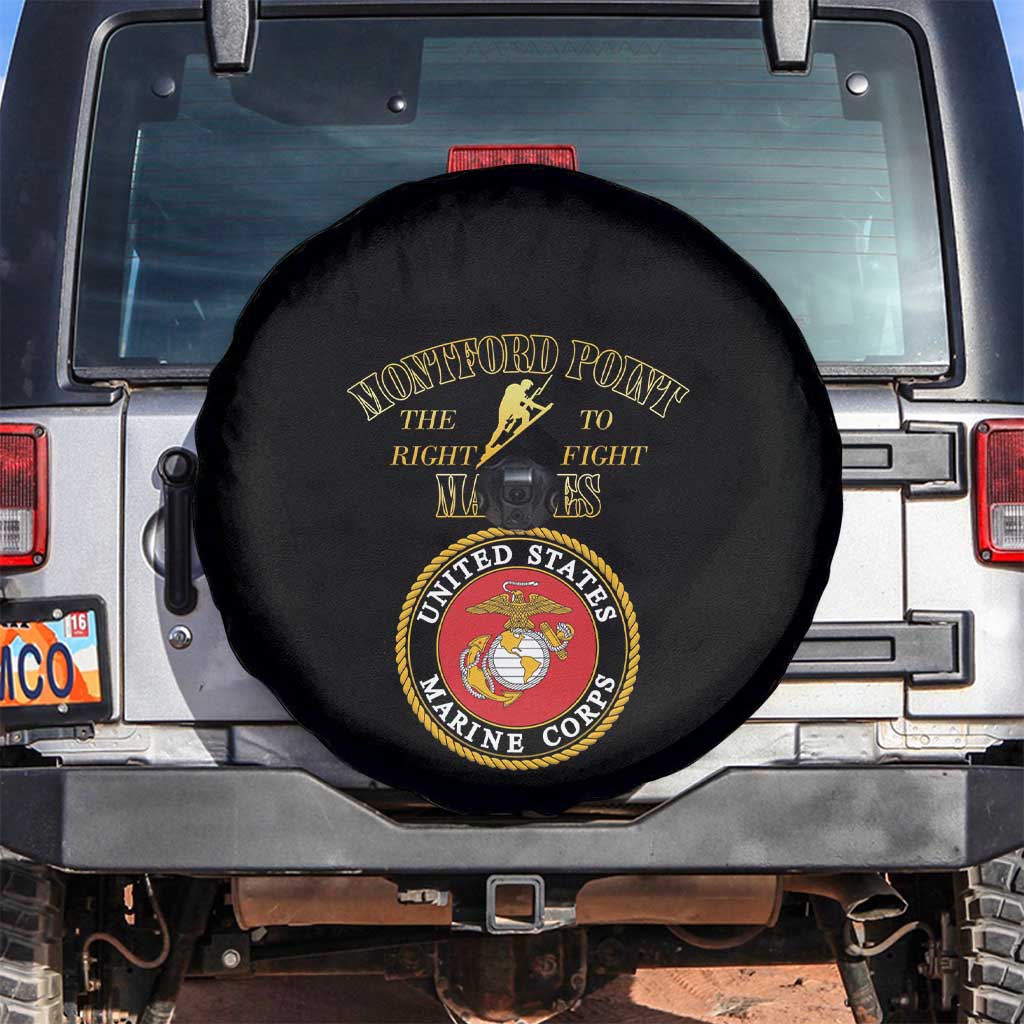 African American Marine Corps Legacy Spare Tire Cover Montford Point Heritage Black - Wonder Print Shop