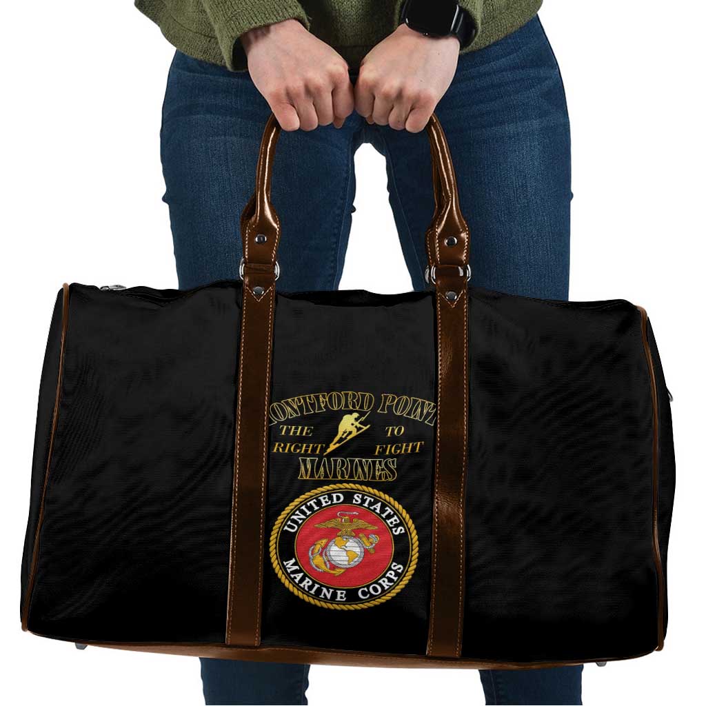African American Marine Corps Legacy Travel Bag Montford Point Heritage Black - Wonder Print Shop