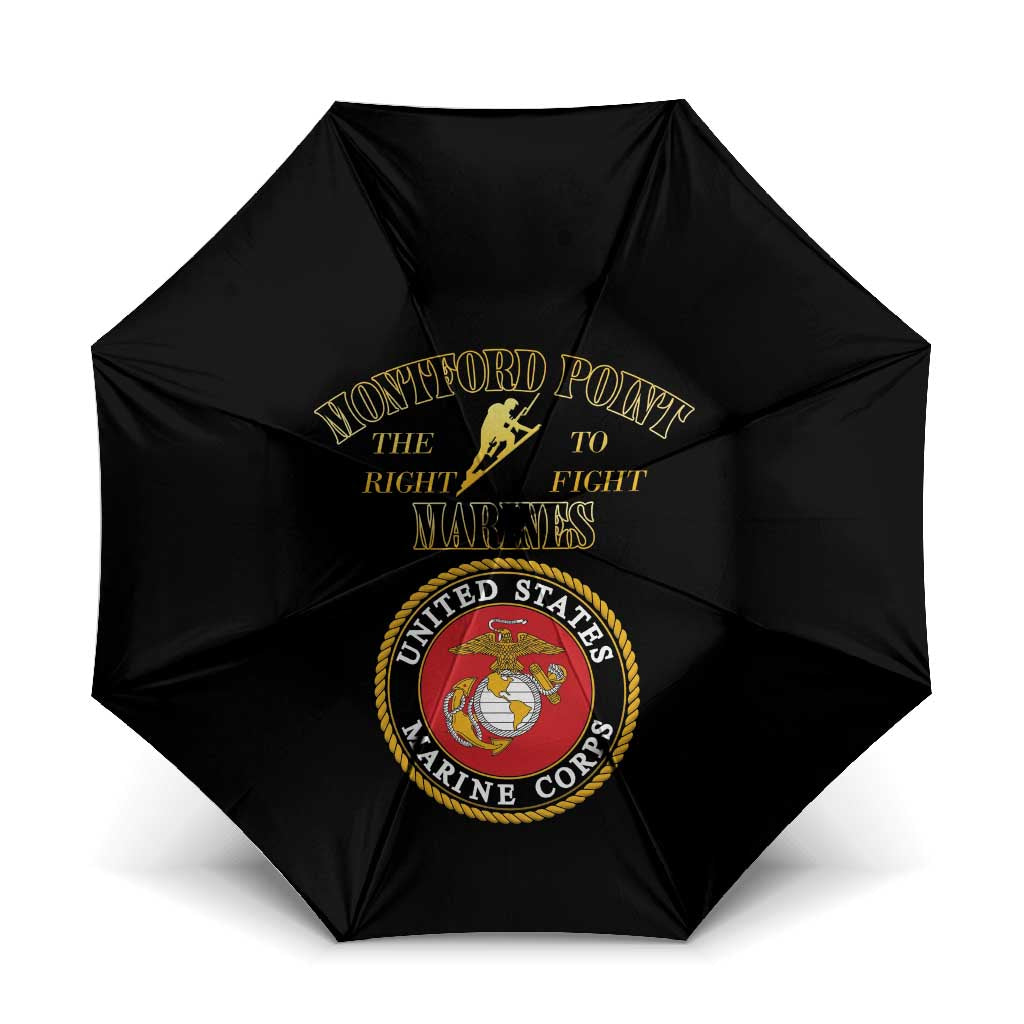 African American Marine Corps Legacy Umbrella Montford Point Heritage Black - Wonder Print Shop