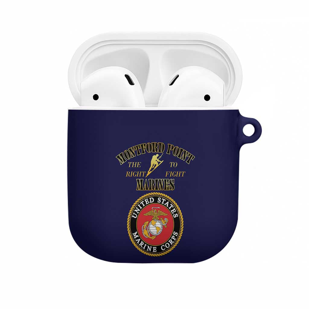 African American Marine Corps Legacy AirPods Case Montford Point Heritage Navy Blue - Wonder Print Shop