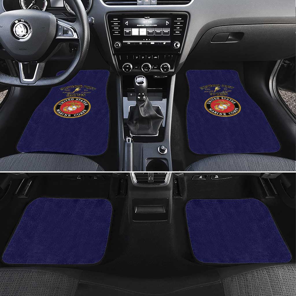 African American Marine Corps Legacy Car Mats Montford Point Heritage Navy Blue - Wonder Print Shop