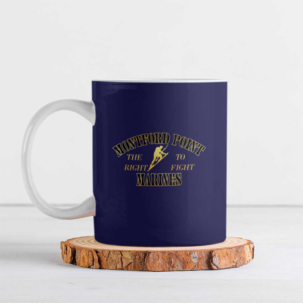 African American Marine Corps Legacy Ceramic Mug Montford Point Heritage Navy Blue - Wonder Print Shop