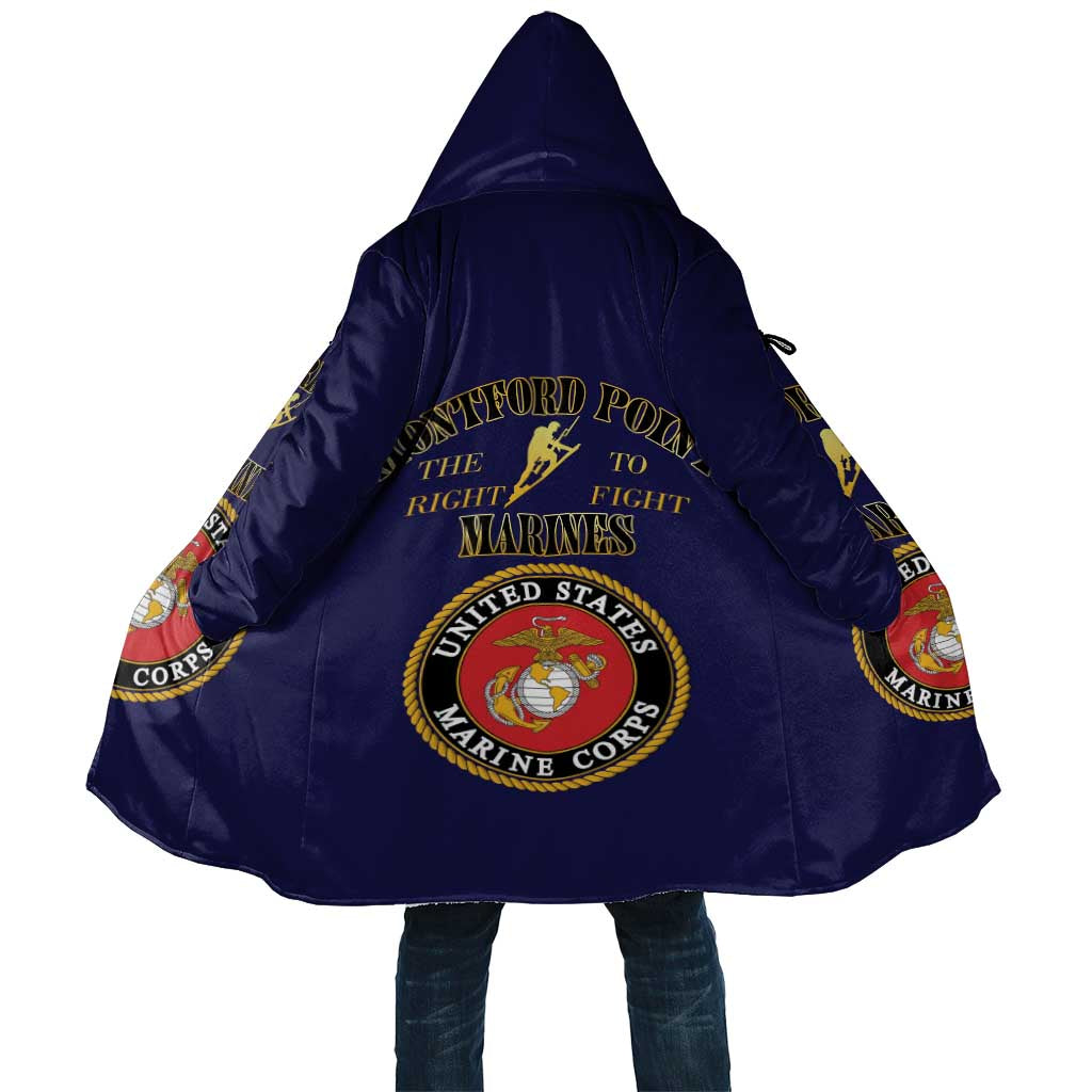 African American Marine Corps Legacy Cloak Montford Point Heritage Navy Blue - Wonder Print Shop