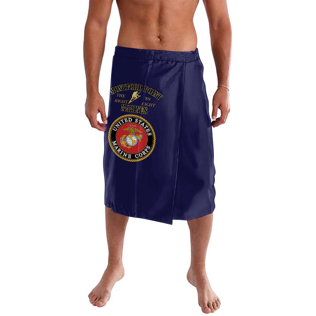African American Marine Corps Legacy Lavalava Montford Point Heritage Navy Blue - Wonder Print Shop