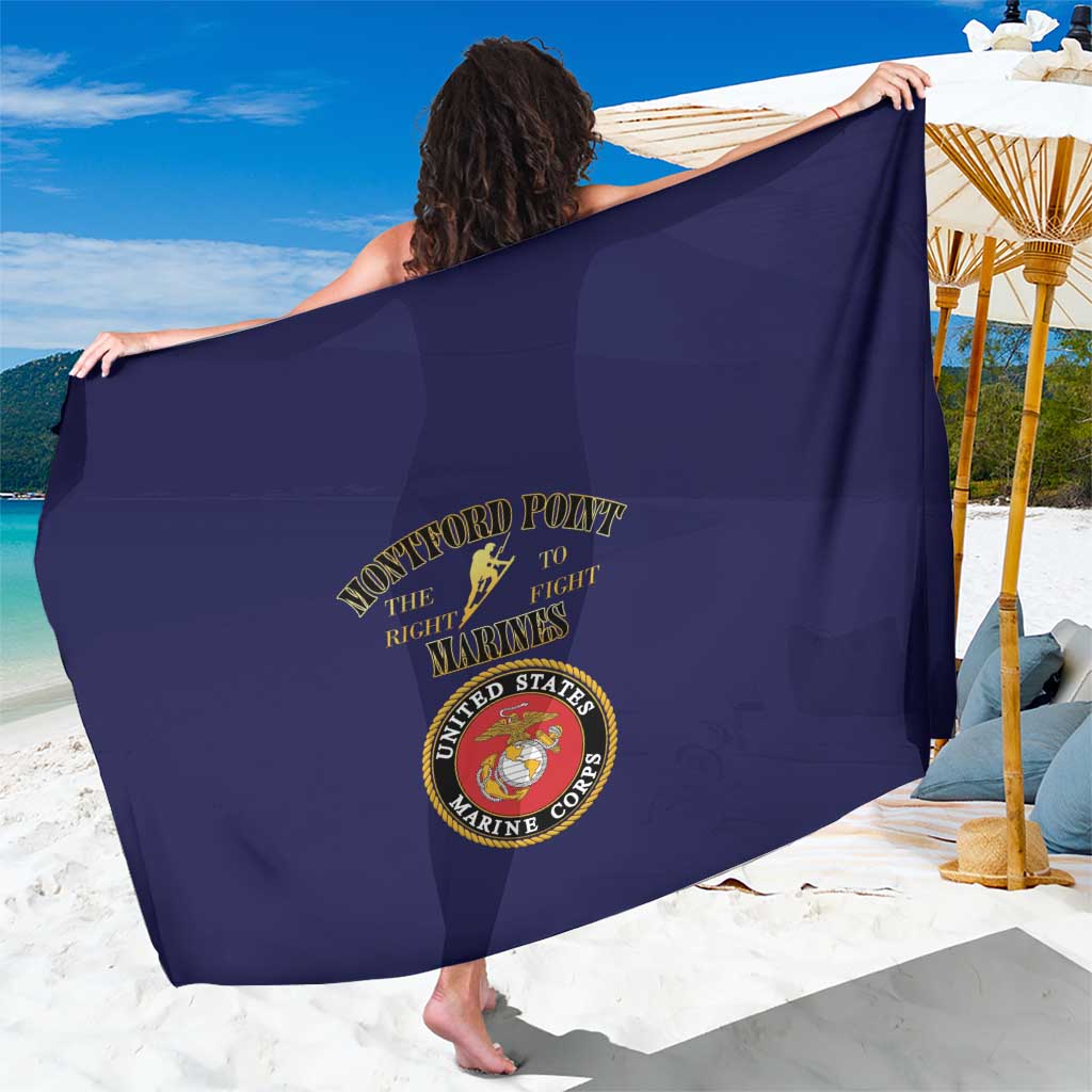 African American Marine Corps Legacy Sarong Montford Point Heritage Navy Blue - Wonder Print Shop